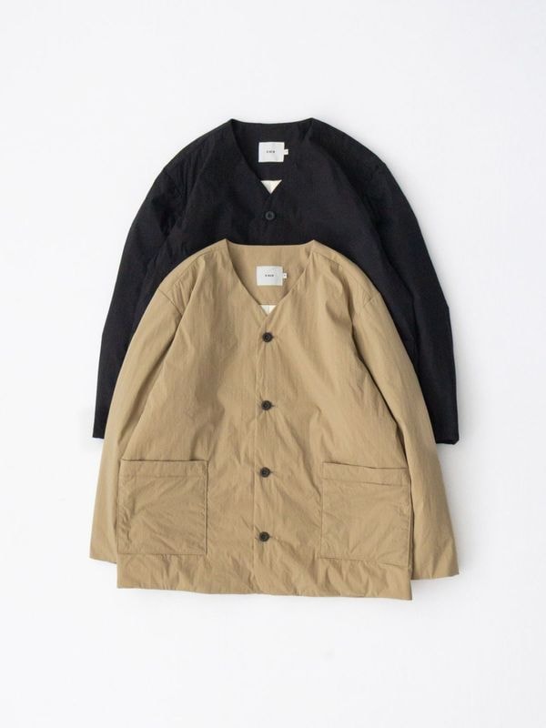 綿ナイロンタイプライター(中綿ボンディング) ノーカラージャケット R27602 RINEN