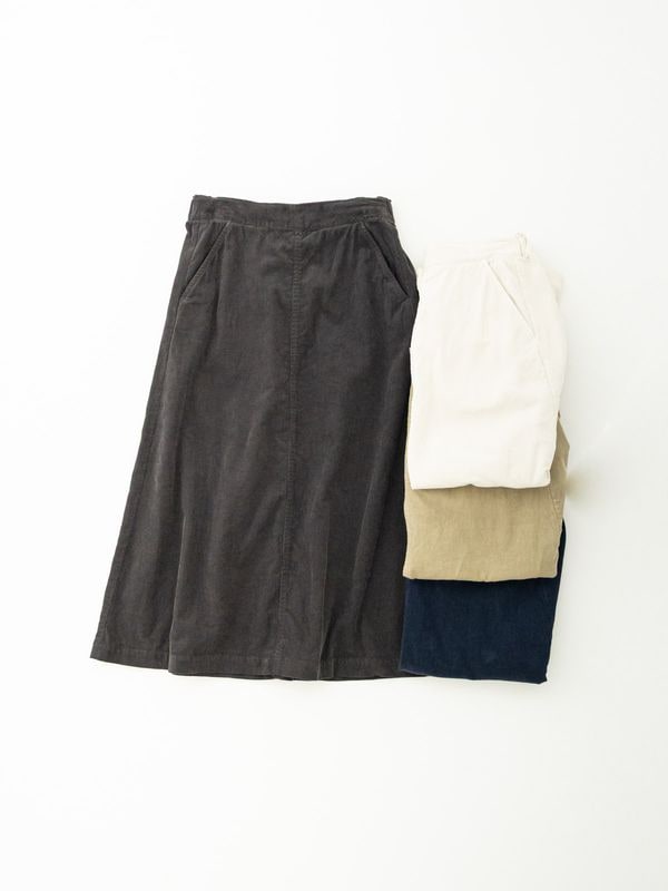 16/1 14ウェルコーデュロイ スカート R47608 RINEN