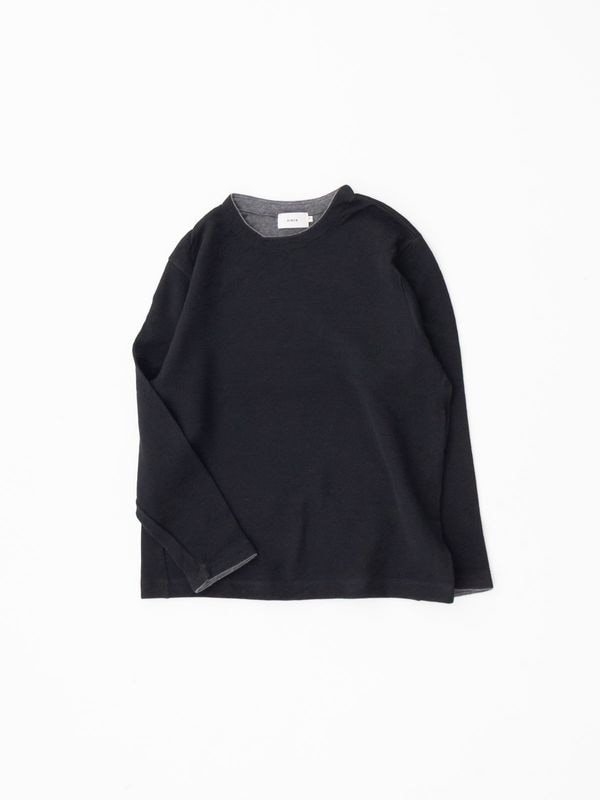 ウールコットンダブルフェイス クルーネック R17606 RINEN