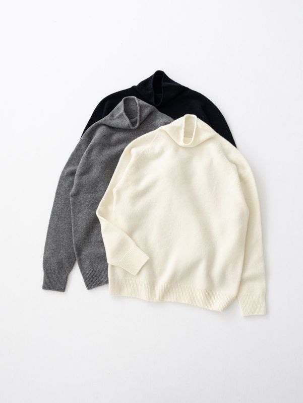 2/15ウール天竺編み(ホールガーメント) タートルネック R17682 RINEN