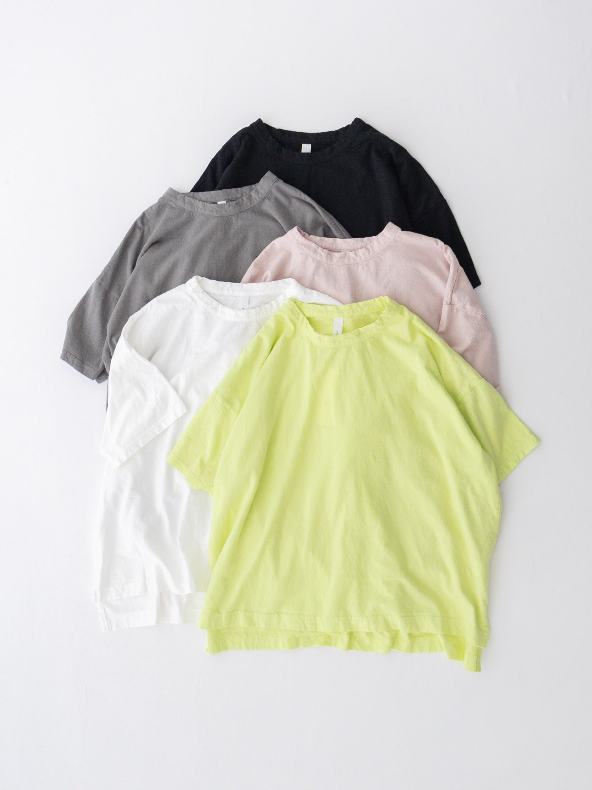 京都成章コンタクトウェア 30/1リサイクルムラ糸天竺 5分袖ワイドTシャツ P92629 prit | prit