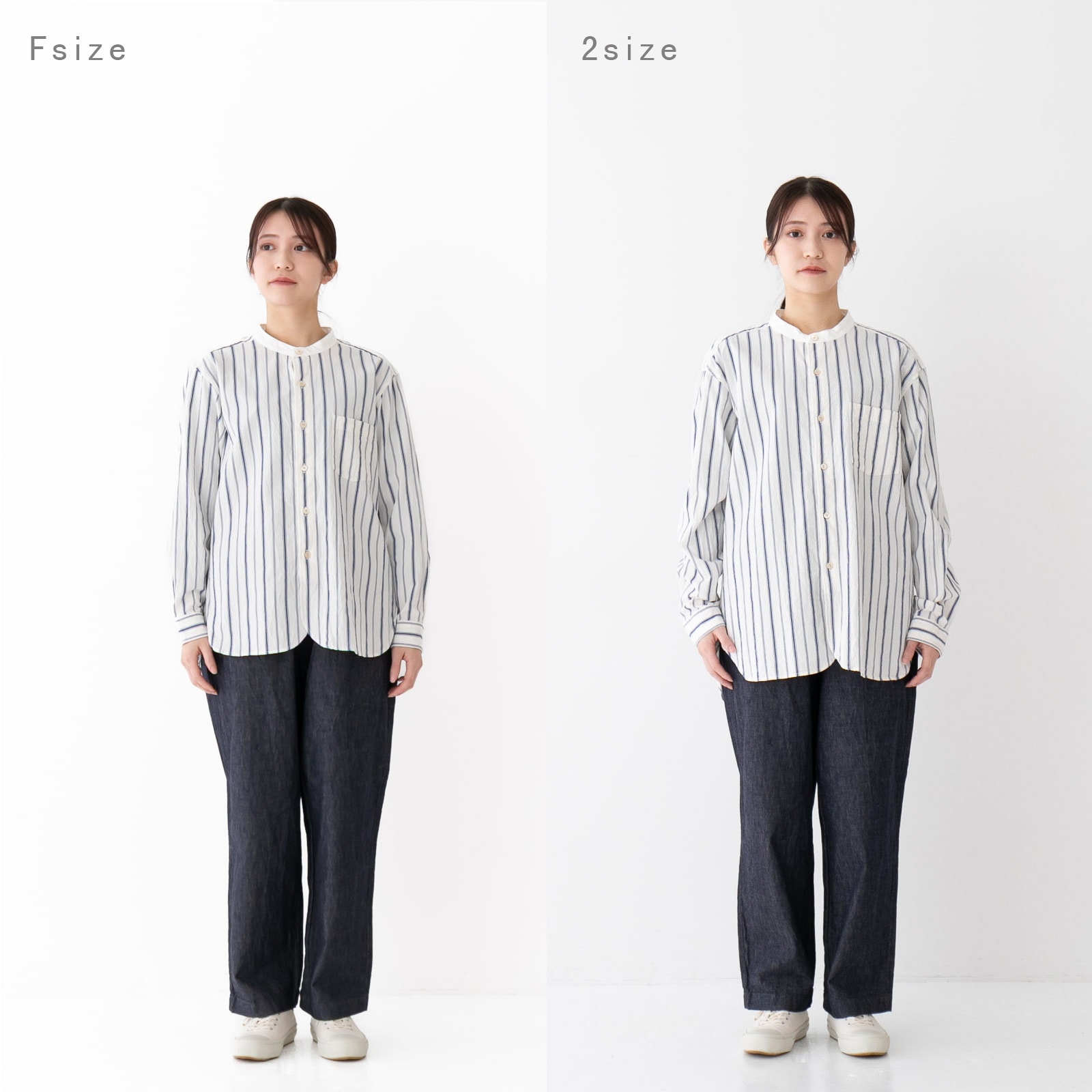 ラリック　トップ　　　　　　　　　　　　　　　　　1789 40/1オーガニックストライプ クレリックスタンドカラーシャツ R39602