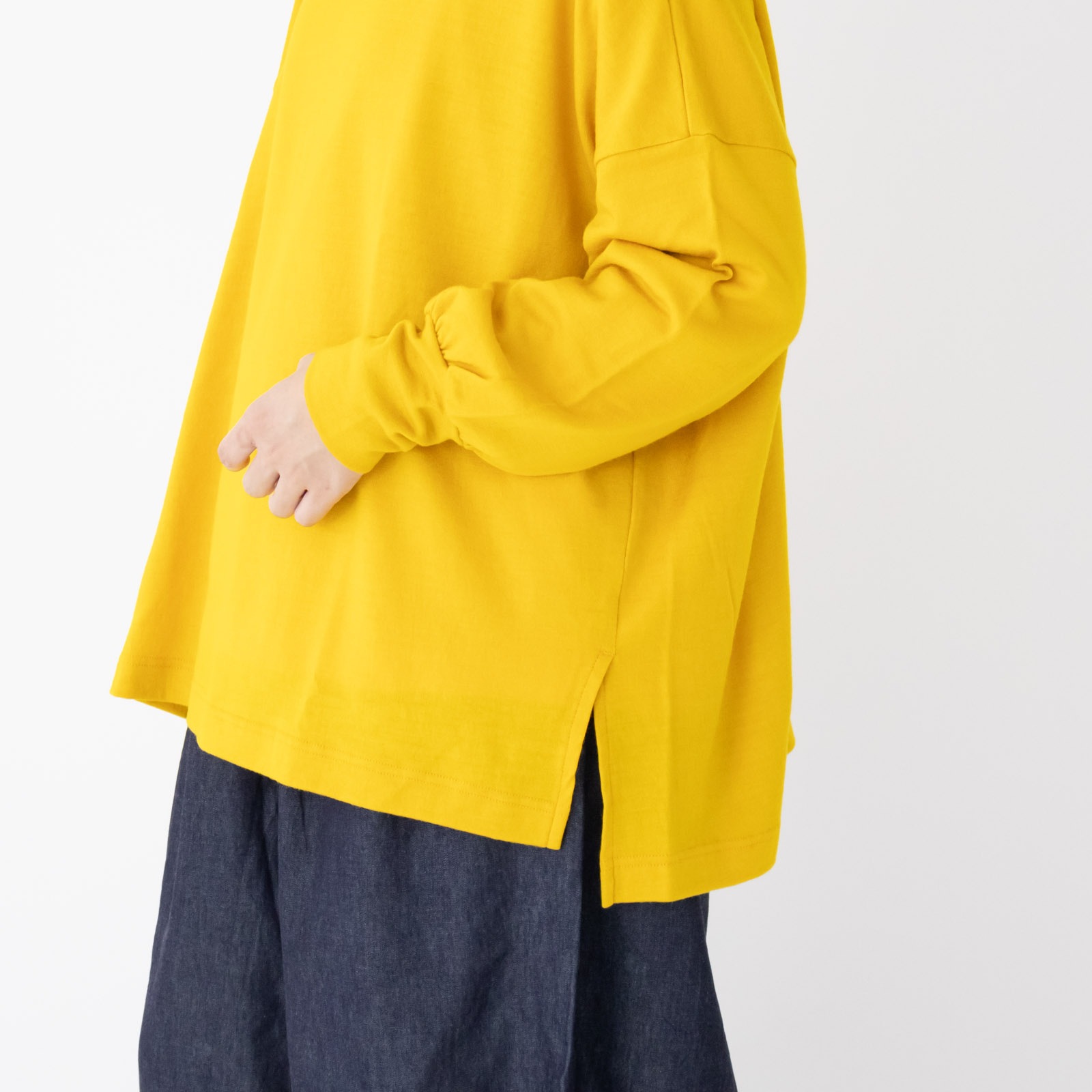 2/48ミルドウォッシャブル天竺 クルーネックビッグプルオーバー P90638