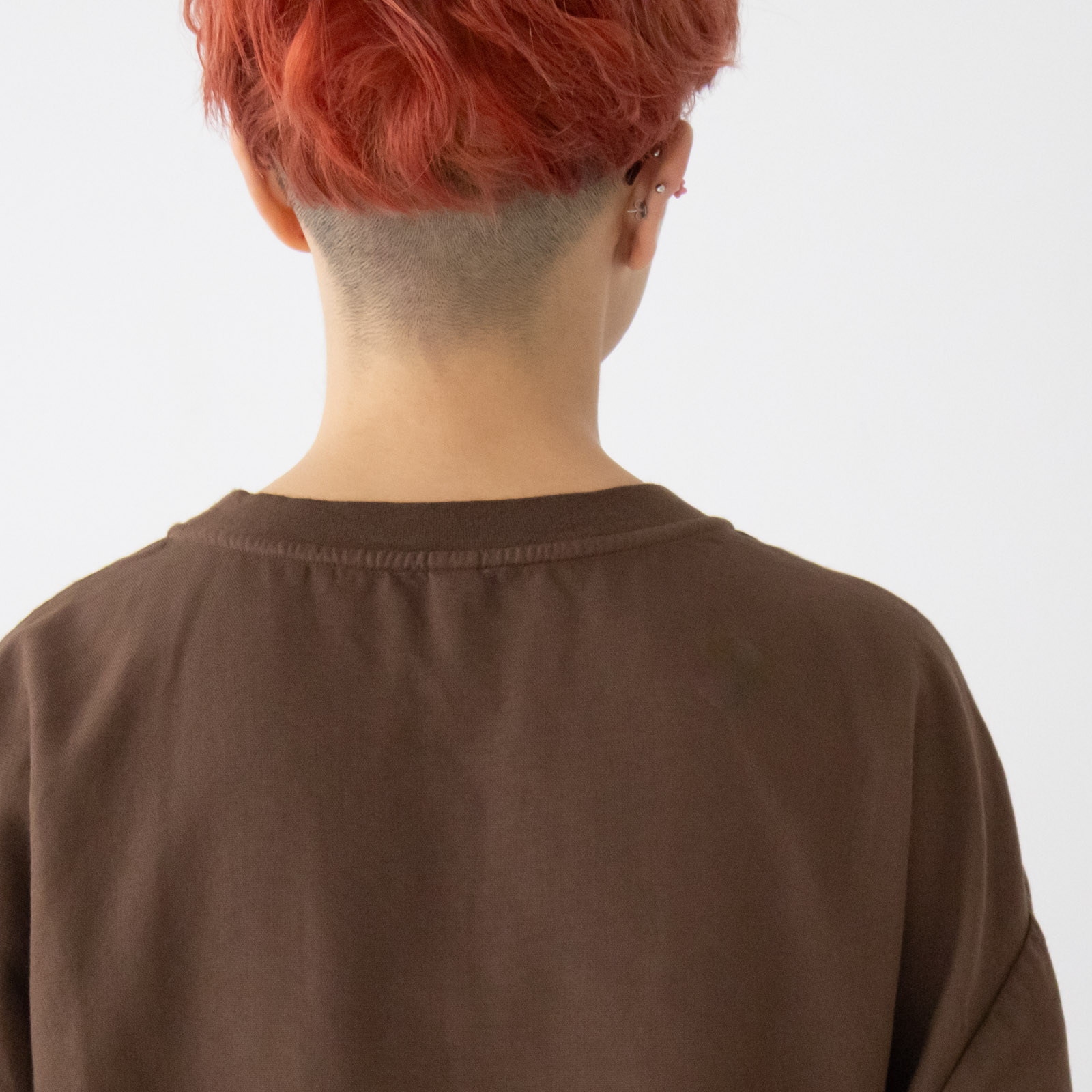 タオルデニム クルーネックスラッシュポケットワイドワンピース P80649