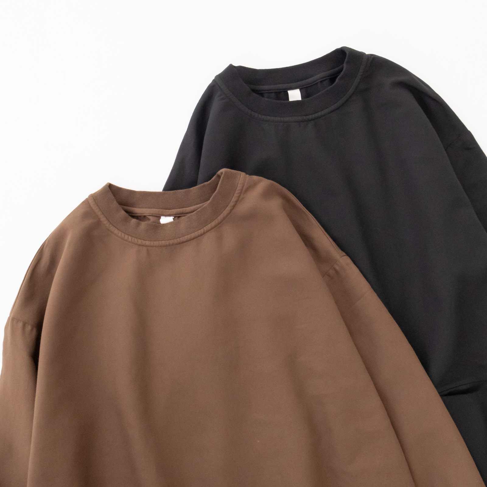 タオルデニム クルーネックスラッシュポケットワイドワンピース P80649