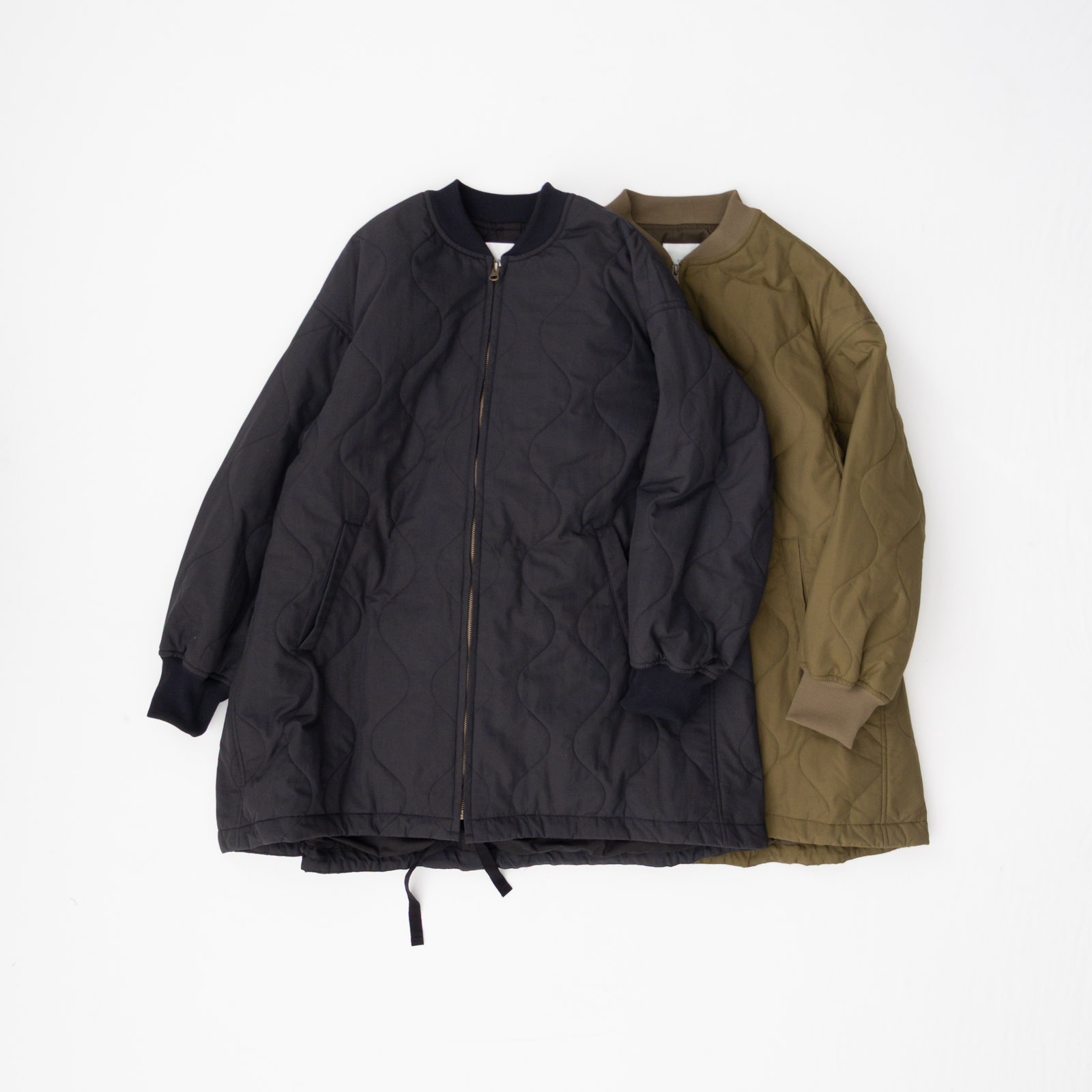 ブルゾンどんぐり様 ナイロンタッサーオニオンキルト ZIPブルゾン P60603 prit | すべての