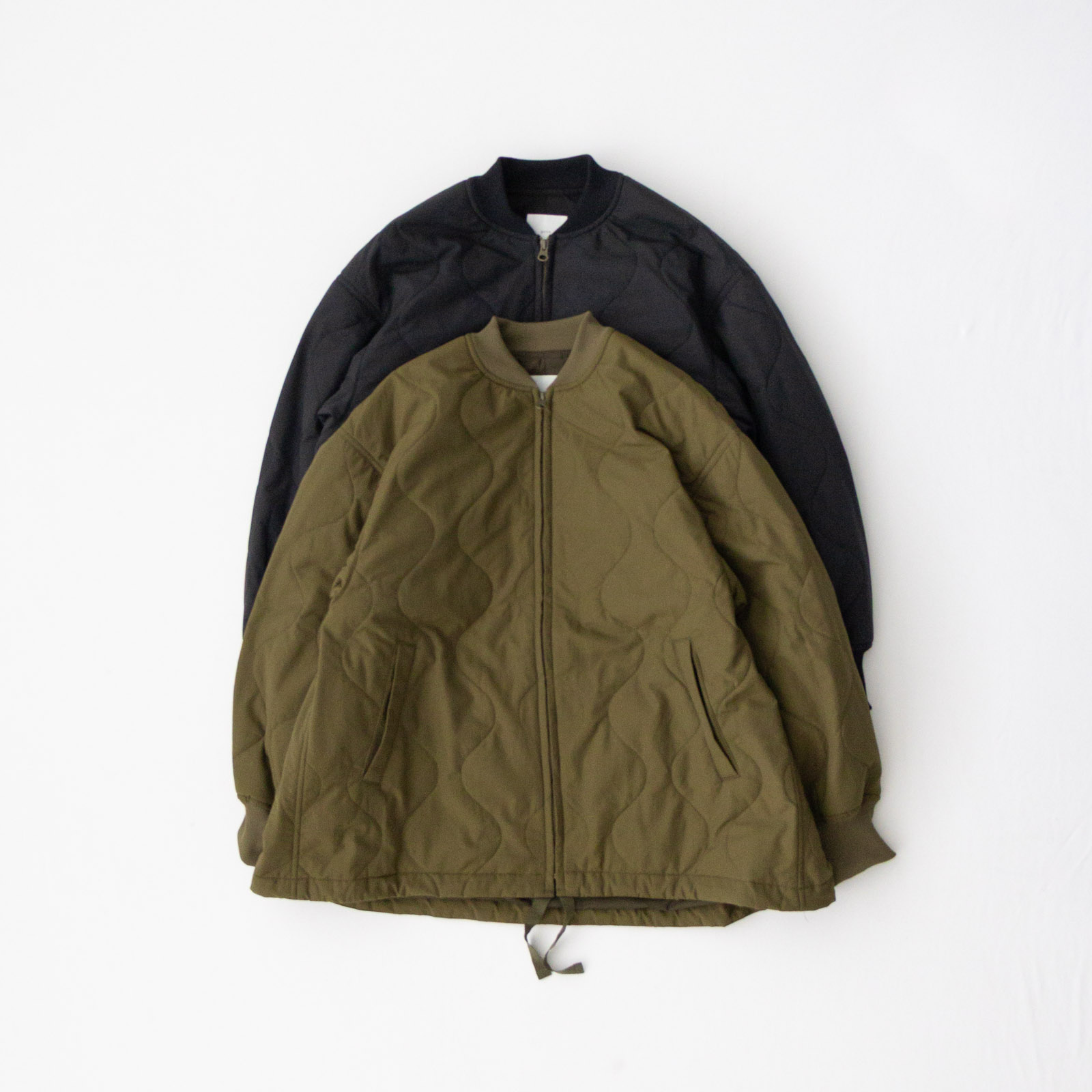 ナイロンタッサーオニオンキルト ZIPショートブルゾン P60602 prit