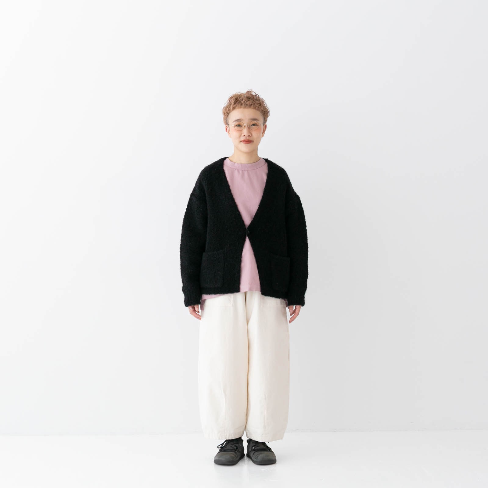 prit 1/2.8ブークレ3G天竺編みワンボタンベスト 楽天市場】prit(プリット)1/28ブークレ3G天竺編み ワンボタン ベスト