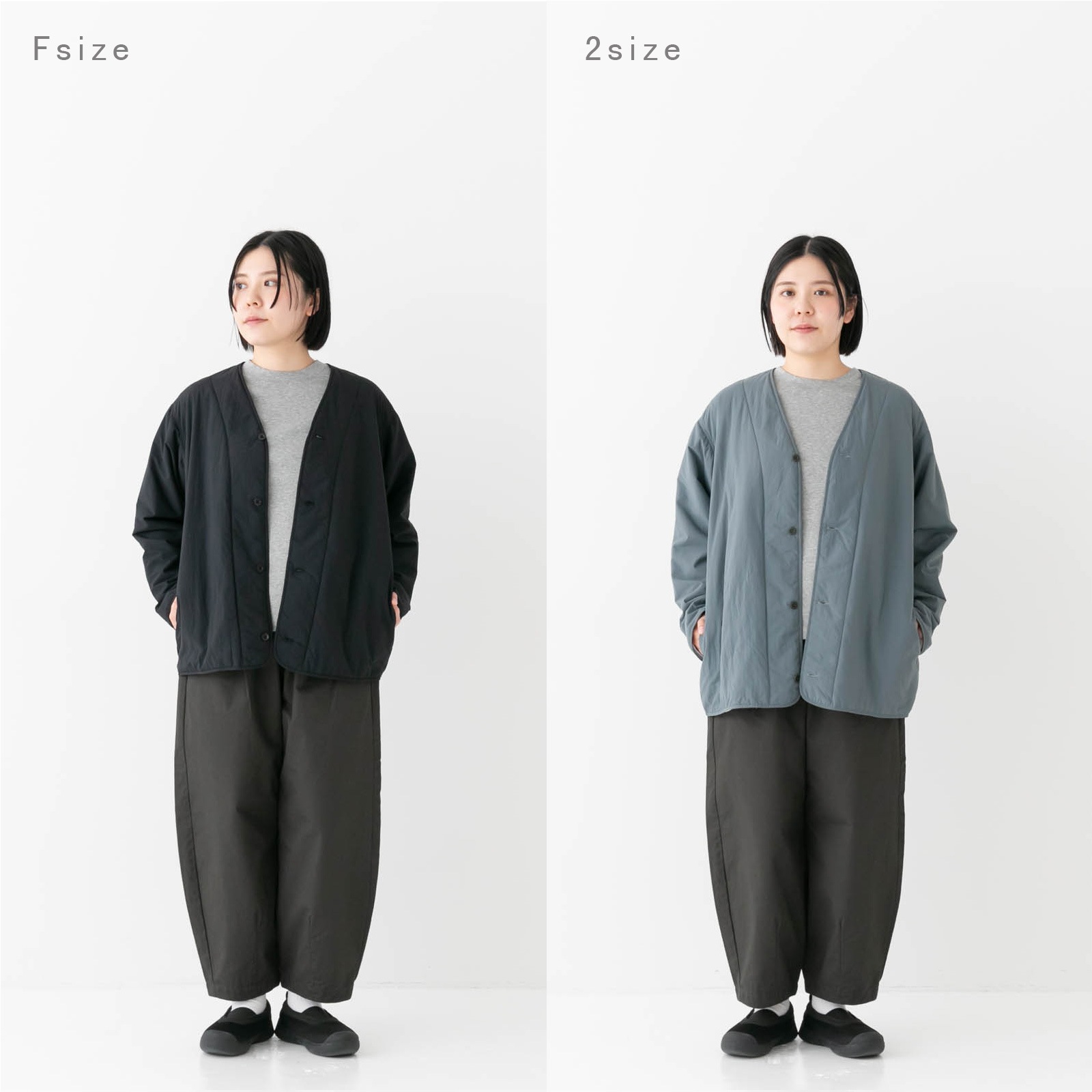 ナイロンタフタ(中綿ボンディング) ポータブルカーディガン R27611