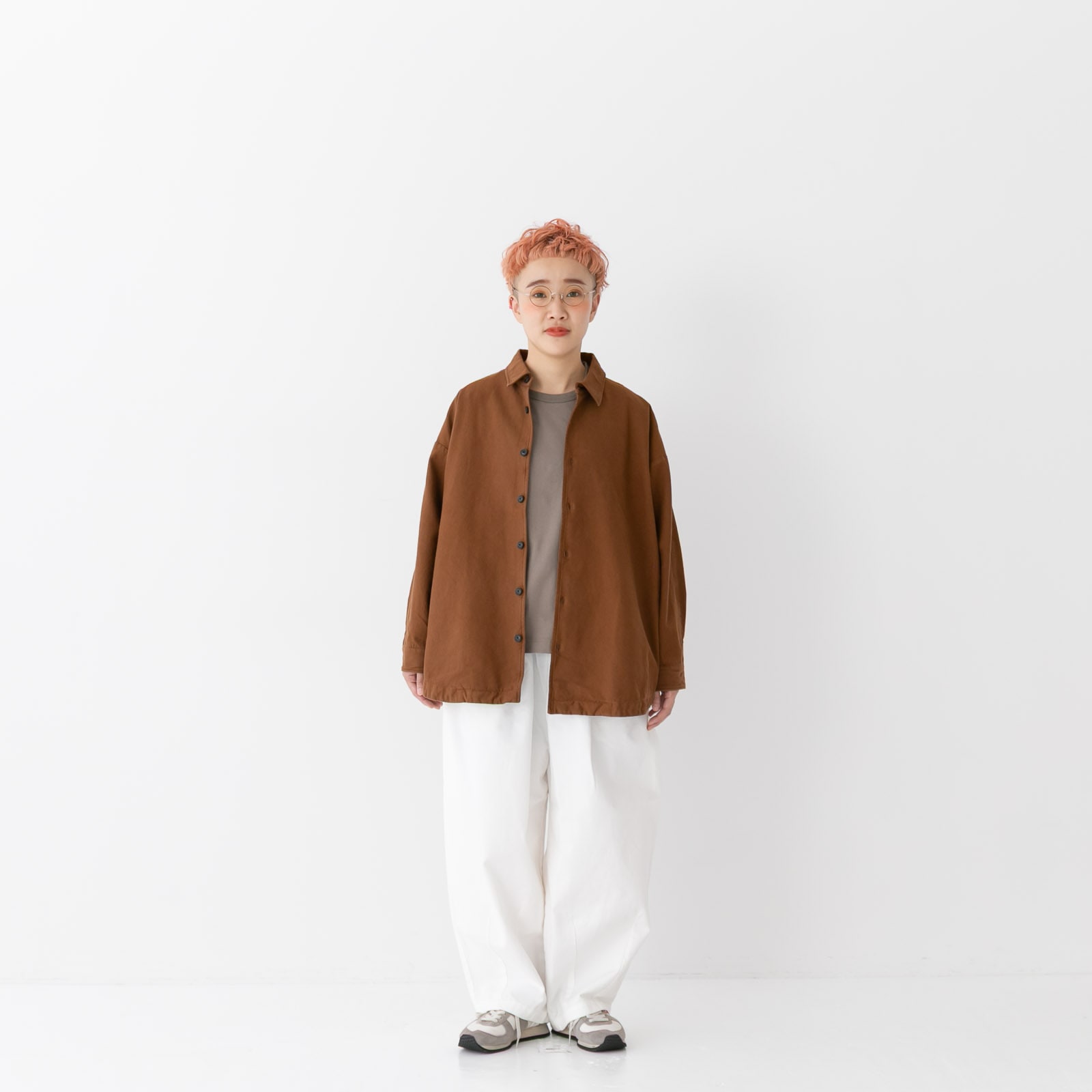 バックサテン レギュラーカラービッグシャツ P80635 prit | prit