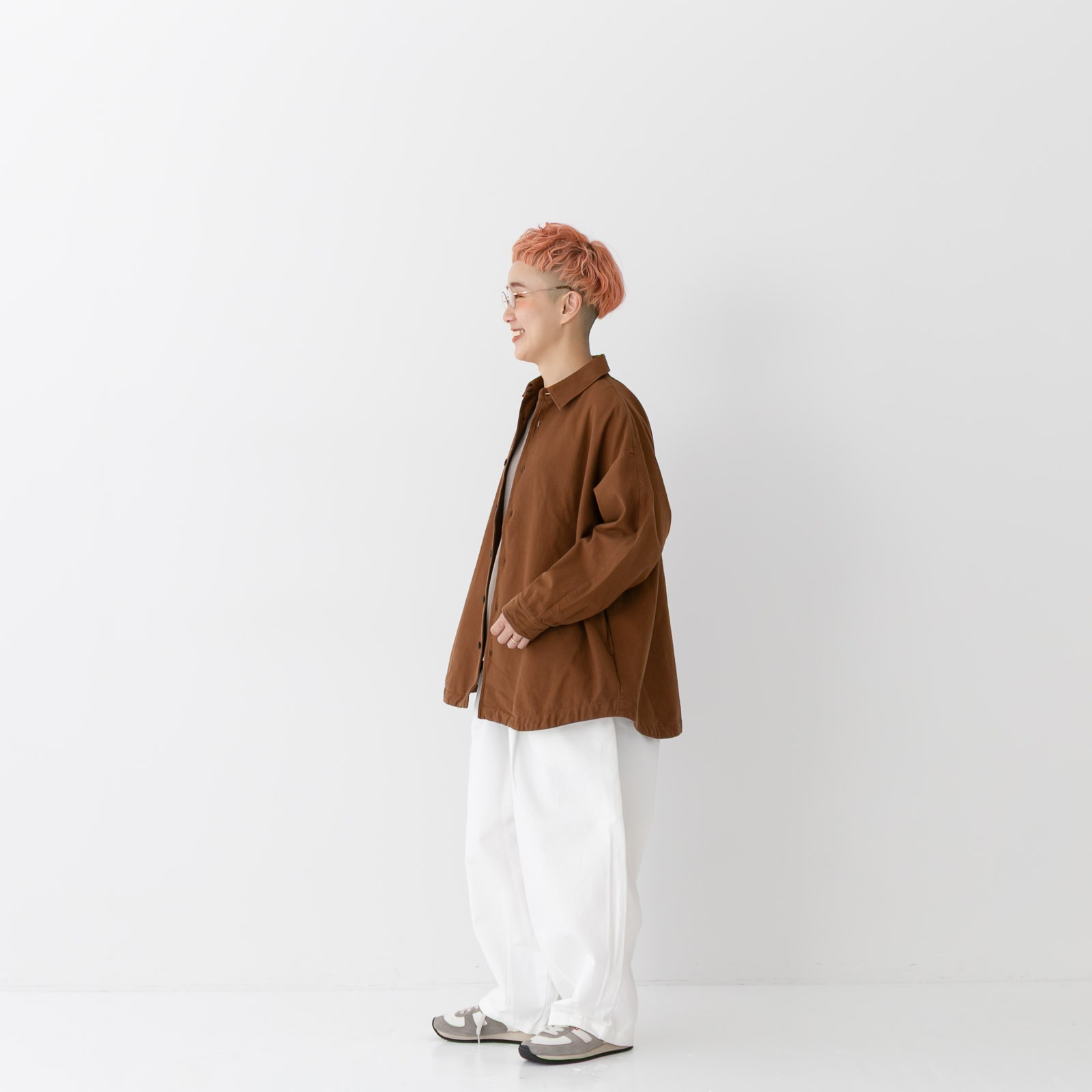 30％オフ】バックサテン レギュラーカラービッグシャツ P80635 prit