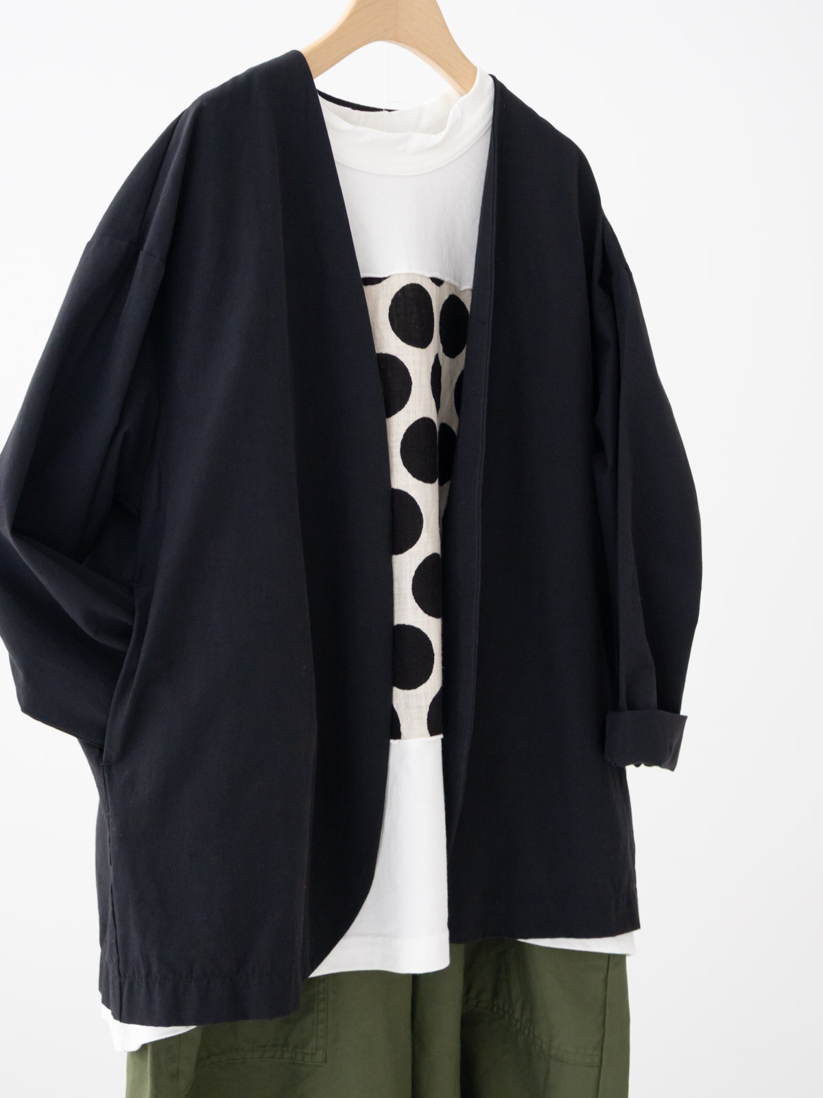 綿麻ストレッチ トッパージャケット P81633 prit | prit,アウター | TRIP