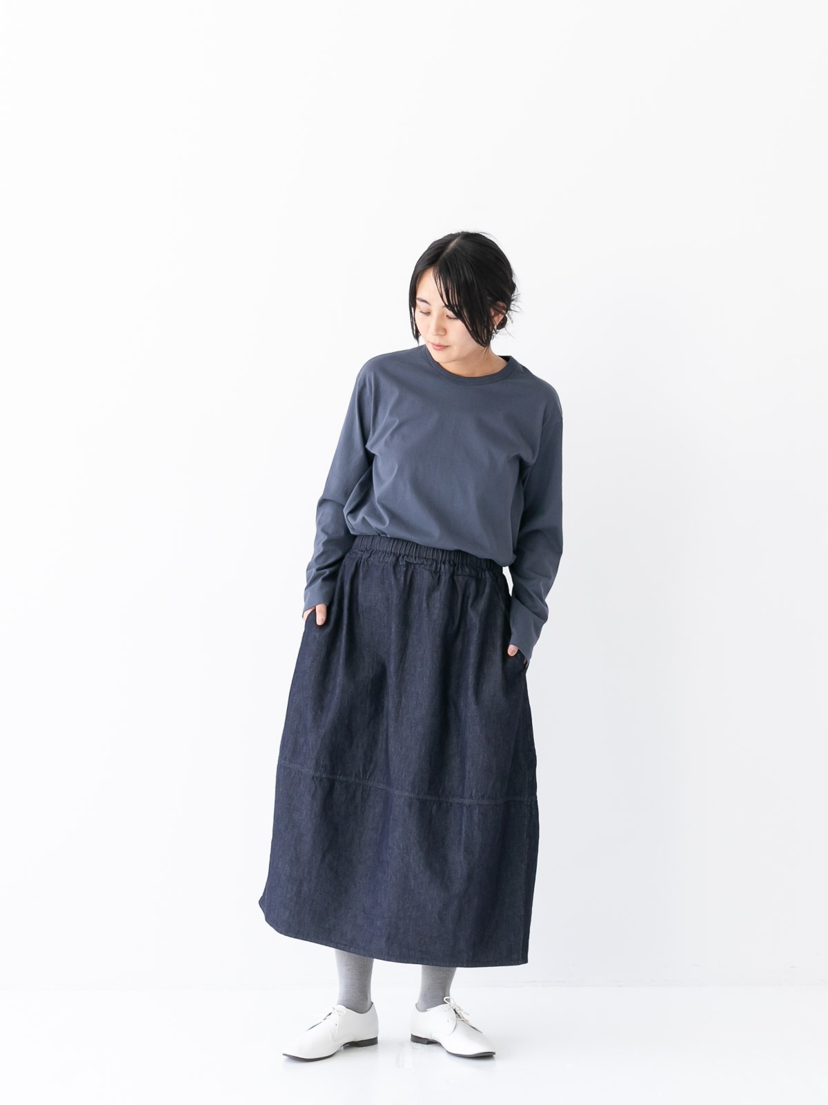 6ozデニム コクーンスカート P70631 prit | prit,ボトム | TRIP