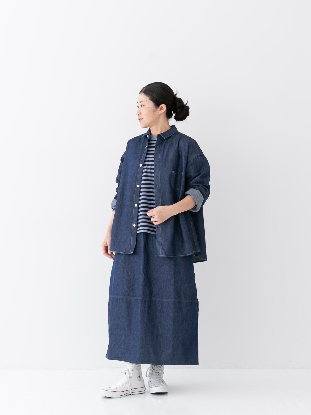 6ozデニム コクーンスカート P70631 prit | prit,ボトム | TRIP