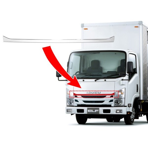 いすゞ 4トン 07フォワード 標準キャビン メッキ フロント バンパー