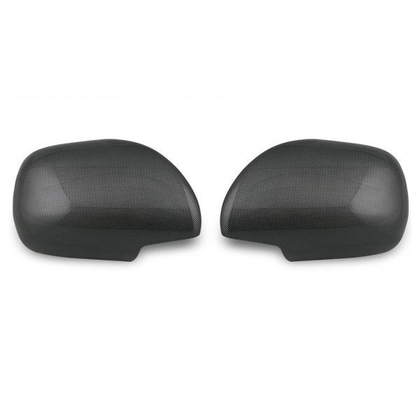 200系ハイエースSGL カーボン調ドアミラーカバー[平織カーボン調ABS樹脂] ハイエース 200系 綾織カーボン調 ドアハンドルカバー ドア