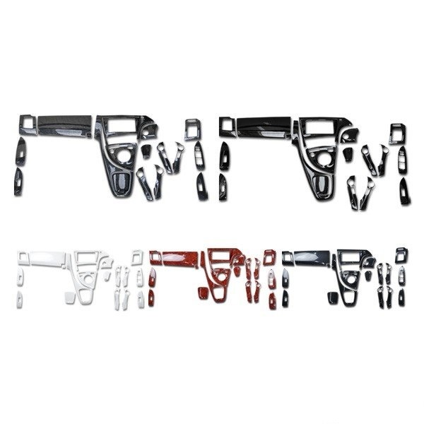 プリウス ZVW30系 3Dインテリアパネル 19P 綾織カーボン調 プリウス ZVW30系 3D インテリアパネル 19P (ホワイトパール) プリウス