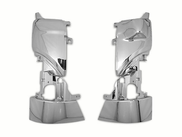 日野 レンジャープロ 標準 ワイド メッキコーナーパネル クリスタル