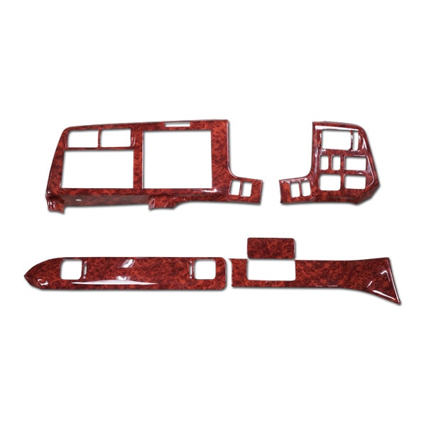 三菱ふそう 07 スーパーグレート インテリアパネル 5P 茶木目調