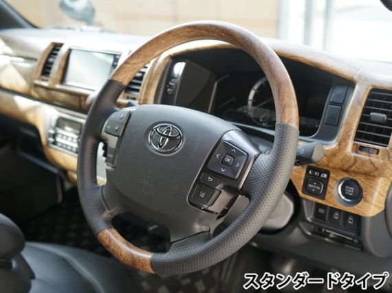 ハイエース 200系 4型 5型 6型 7型 ワイドボディ S-GL ナチュラルウッド調 インテリアパネル 16P 318 〇 ハイエース 200系 [4型 5型 6型 7型] ワイドボディ エアロ 3