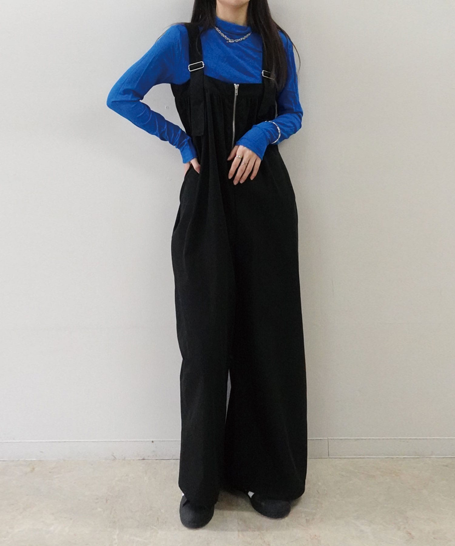 15%OFF【ナルエー】サロペット★ボーダー★ストラップ★ピンクM ARIA-029/ストライプ細サスペンダーワイドパンツ（サロペット