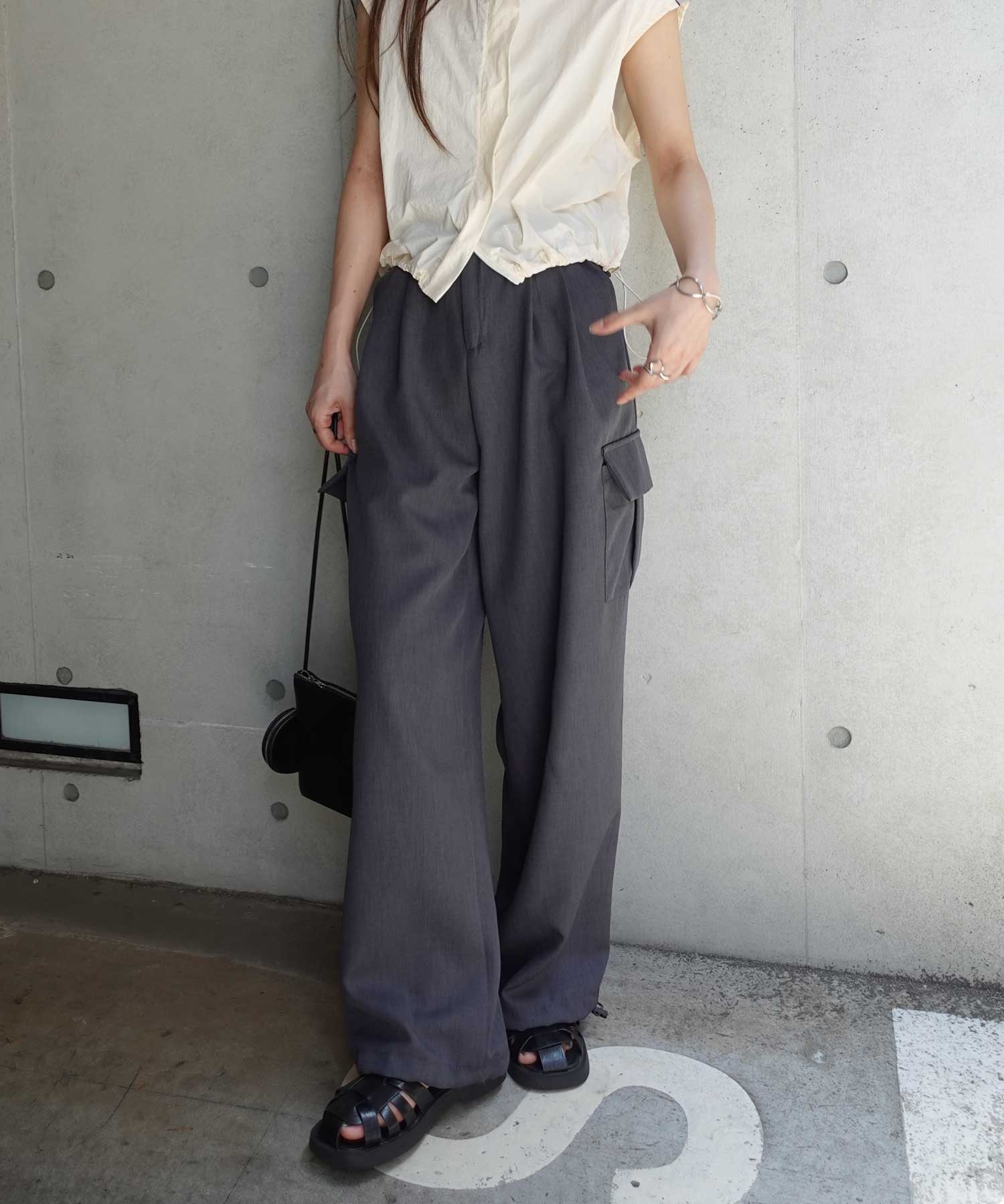 未使用 BOWTE バウト ロンハーマン 別注 コットン カーゴパンツ タグ付き キッズ カーゴパンツ ワイドパンツ[品番：DCTW0004249