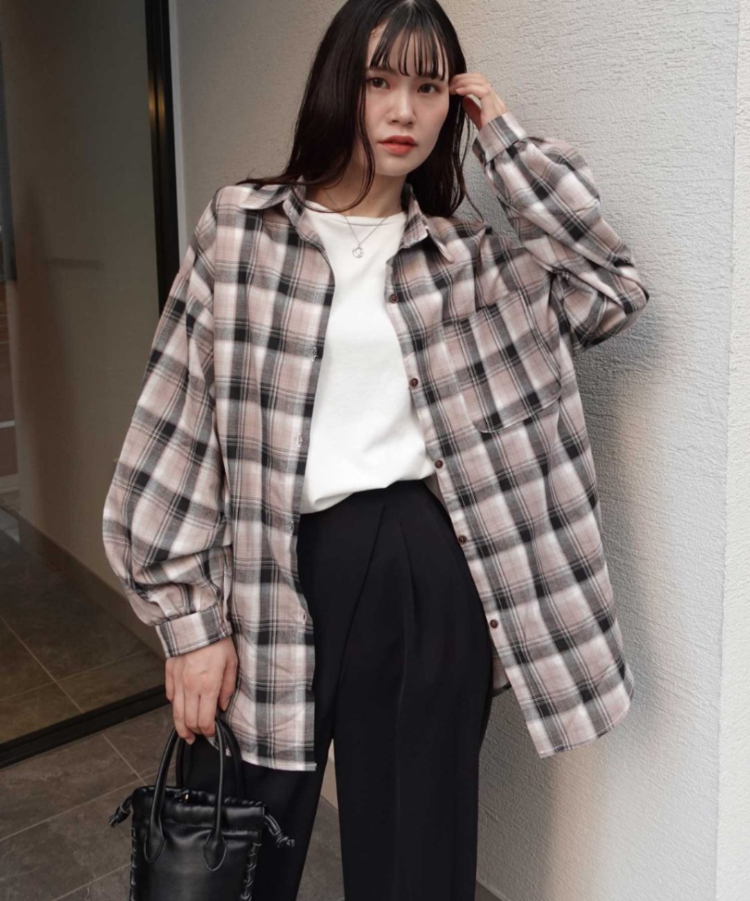 オーバーサイズチェックシャツ | TOPS,シャツ/ブラウス | LOWY BY CORNERS
