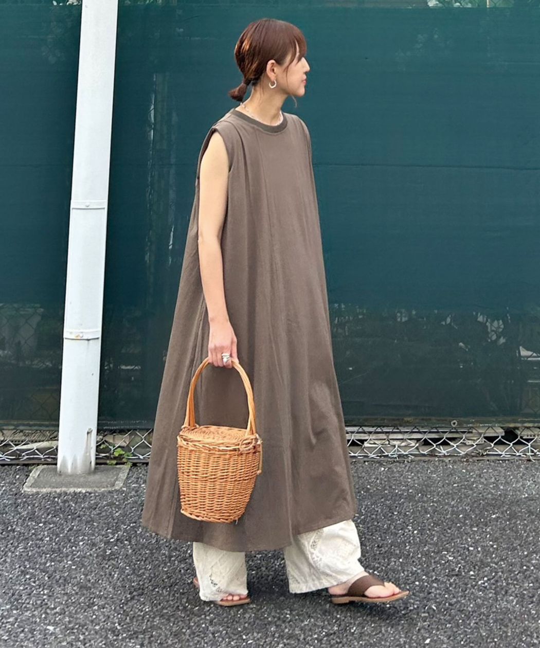 CORNERS by KR】タックロングワンピース | CORNERS by KR | LOWY BY