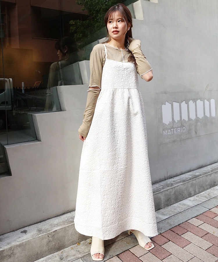 フラワーエンボスキャミワンピース | ONE PIECE,ワンピース | LOWY BY