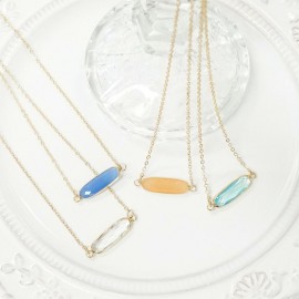 ネックレス カラーglassショート|ネックレス