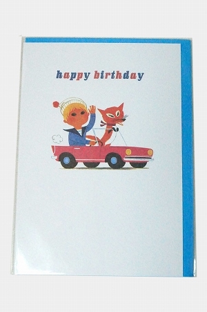 ポストカード ( Alain Gree Post Card Boy&Fox )