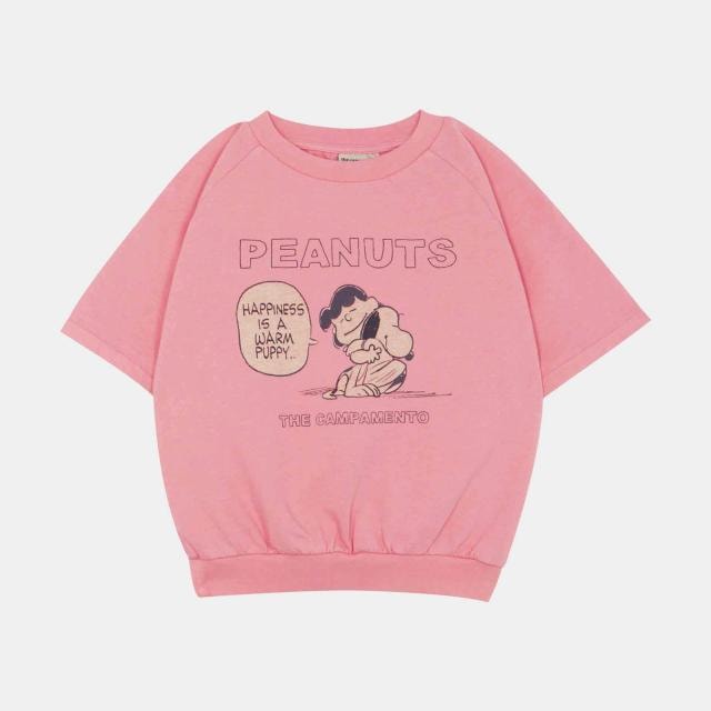 Peanuts x The Campamento SS25 Capsule Collection(カンパメント) Tシャツ  4,5/6,7/8,9/10y