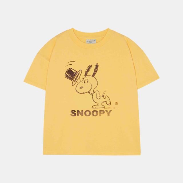 Peanuts x The Campamento SS25 Capsule Collection(カンパメント) Tシャツ  4,5/6,7/8,9/10y