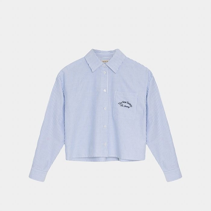 the new society 2026AW ストライプシャツ 6Y ～ 12Y