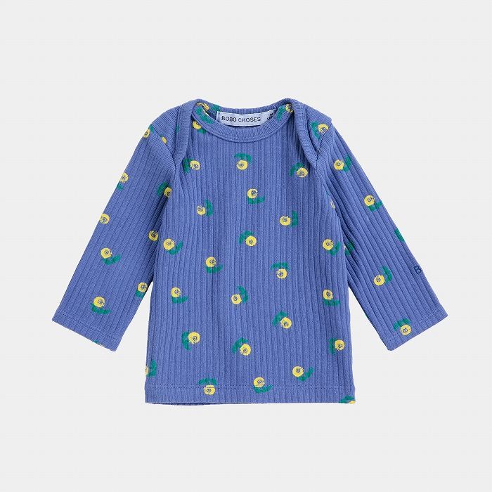 BOBO CHOSES 2026AW 長袖リブTシャツ 9M, 12M, 18M