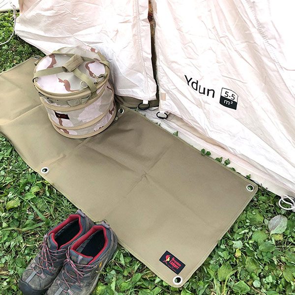 防水グランドシート M-HALF サイズ (ブラックカモ) | Oregonian Camper  