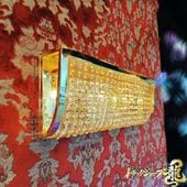 幅30cm壁掛け ナイアガラ シャンデリア ゴールドメッキ 高品質クリア