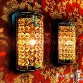 壁掛 シャンデリア 2個セット ゴールドメッキ A83 金華山 サロンバス