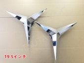 鏡面ステンレス 22.5インチ 一文字型 ホイールスピンナー 4穴 2