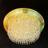 天吊り リンゴ型 シャンデリア Φ60㎝ フルゴールドメッキ オクタゴン16