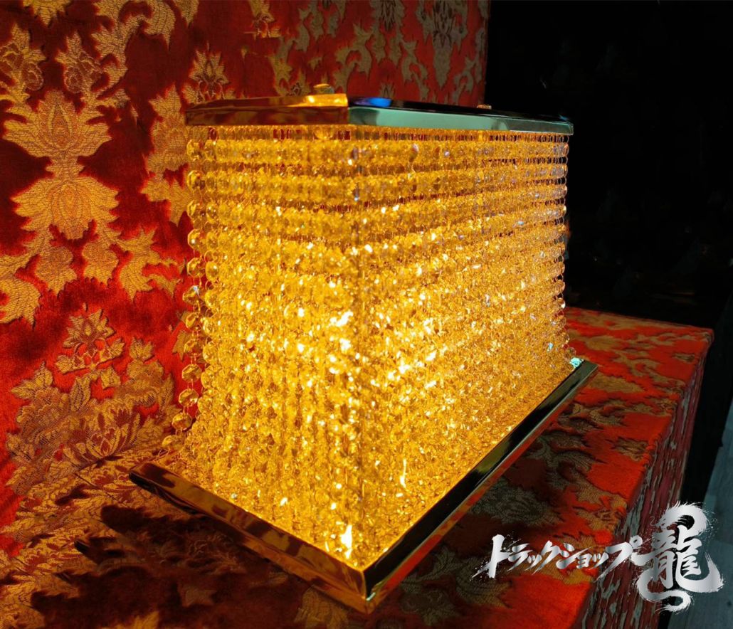 オリジナル 新品 煌き Wビーズ仕様 富士型 スタンド シャンデリア 大