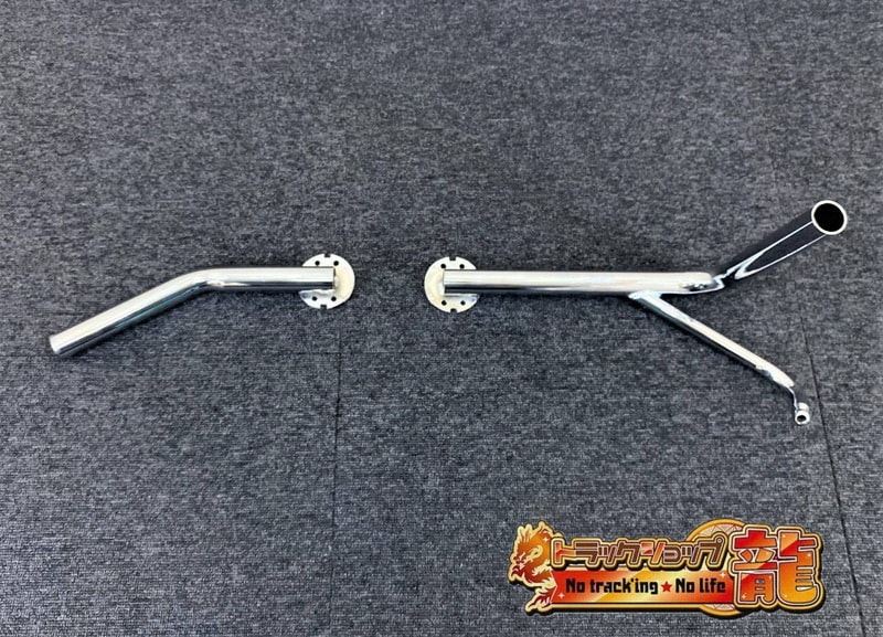 メッキ ミラーステー RH電動/LH電動セット 日野デュトロ/トヨタダイナ H0791D