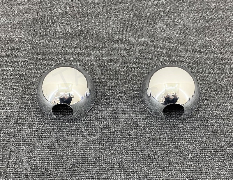 メッキ ミラーステー ホルダーカバー 大 Φ82 2個セット いすゞ 07エルフ 標準/ワイド I0919S
