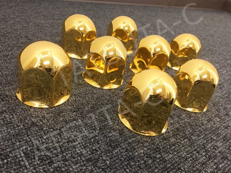 ステンレス ナットキャップ 8個セット JIS41mm 高さ51mm 金色 ゴールドメッキ 丸型 8穴用 G00213