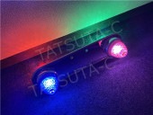 鏡面ステンレス 【22.5インチ】 ホイールマーカーステー 2枚セット 4つ