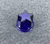 ガラス製 スターマーカーレンズ 【橙色/オレンジ】 1個 星型 G0506S