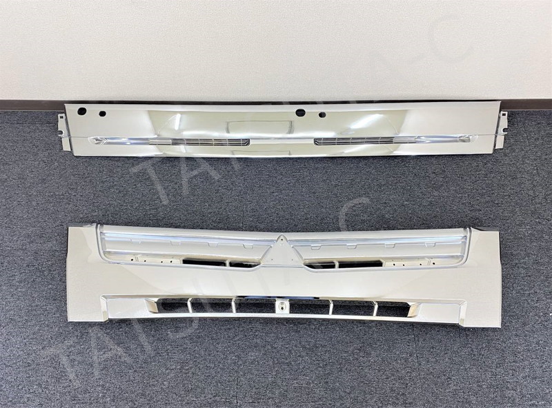 メッキ ワイパーパネル&フロントグリル 2点セット 三菱ふそう ブルーテックキャンター ワイド M0810D