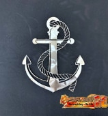 鏡面ステンレス 飾りプレート(大) 錨 イカリ アンカー 海船 飾り板