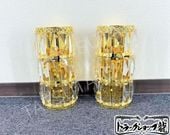 レトロ 水中花ライト 赤 金メッキステー シャンデリア金華山デコトラC0770S レトロ 水中花ライト用 金メッキステー 水中花ランプ用 マルチ