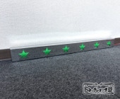 デコトラ　星抜き　アンドン500幅　工具箱下　燃料タンク下　シャーシ　鏡面仕様 ステンレス 工具箱下アンドン 500幅 鱗柄 菱抜き LEDライト付き